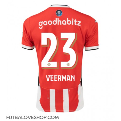 Dres PSV Eindhoven Joey Veerman #23 Domáci 2024-25 Krátky Rukáv